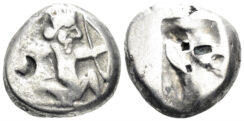 Achaemenid Empire. Time of Darios II. Circa 425-405 BC. AR Siglos (5.38g, 15mm). Sardeis mint. Traité II-2, 9
