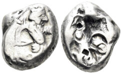 Achaemenid Empire. Circa 375-340 BC. AR Siglos (5.55g, 15mm). Carradice Type IV C (pl. XIV, 46)