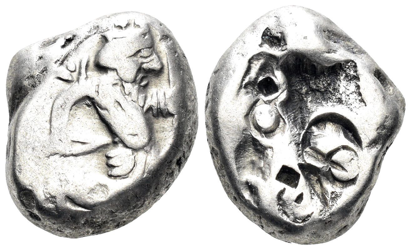 Achaemenid Empire. Circa 375-340 BC. AR Siglos (5.55g, 15mm). Carradice Type IV C (pl. XIV, 46)