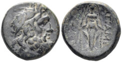 Phrygia, Apameia. Circa 88-40 BC. AE 20mm (9.99g). Andronikos and Alkion, magistrates. SNG Copenhagen 177