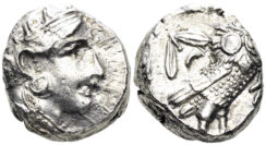 Attica, Athens. Circa 337-294 BC. AR Tetradrachm (17.22g, 21mm). Svoronos pl. 30