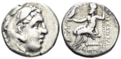 Macedonian Kingdom. Alexander III ‘the Great’. 336-323 BC. AR Drachm (4.12g, 17mm). Abydus mint. Struck 310-1 BC. Price 1540