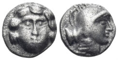 Pisidia, Selge. Circa. 400-333 BC. AR Obol (0.80g, 9mm). SNG Copenhagen 246