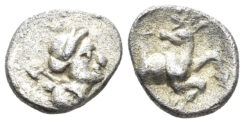 Ionia, Ephesos. Circa 250-200 BC. AR Obol (0.49g, 9mm). Cf. CNG E-Auction 236, lot 155