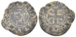 Spain. Castille and Leon. Alfonso I. 1109-1126. Billon Money (0.87g, 17mm). Toledo mint. FAB-23.1