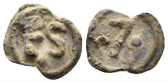 South Italy & Sicily. Medieval Times. 13th-14th Century. PB Tessera (1.10g, 12mm). Banti, Tessere mercantili italiane