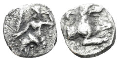 Lykaonia, Laranda. Circa 324-323 BC. AR Obol (0.56g, 10mm). Göktürk 82