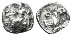 Lykaonia, Laranda. Circa 324-323 BC. AR Obol (0.61g, 10mm). Göktürk 82