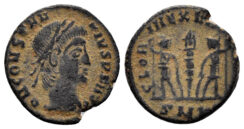 Constantius II. 337-361 AD. AE Follis (1.58g, 16mm). Cyzicus mint. Struck 337-40 AD. RIC 10