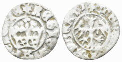 Poland. Johann Albert. 1492-1501. AR Half Groschen (0.88g, 16mm) of Krakow. Kop.387