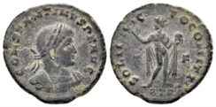 Constantine I ‘the Great’. 307-337 AD. AE Follis (3.14g, 19mm). Treveri mint. Struck 317 AD. RIC 135