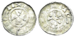 Germany, Sachsen. Time of Heinrich IV. 1056-1106. AR Pfennig (1.17g, 16mm). Dannenberg 1335