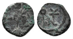 Anastasius I. 491-518. AE Nummus (0.74g, 9mm). Constantinople mint. Struck 491-498. SB 13
