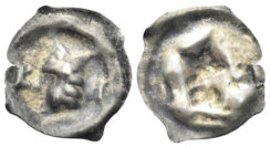 Switzerland, Basel. Bishop Johann II Senn von Münsingen. 1335-1365. AR Bracteate (0.36g, 18mm). Struck 1340-44. Berger 2414