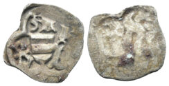 Austria, Lower Austria. Wilhelm (regent). 1386-1406. & Albrecht V. 1404-1439. AR Uniface Pfennig (0.46g, 16mm). Vienna mint. Struck 1404-1406. CNA Fa3b