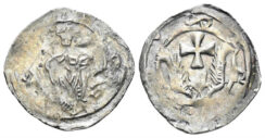 Austria, Salzburg (archbishopric). Eberhard II. von Regensberg. 1200-1246. AR Pfennig (1.25g, 20mm). CNA Ca14, P. 17