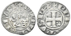 France, Royal. Philippe IV, the Fair (le Bel). 1285-1314. AR Double Tournois (1.18g, 20mm). Struck 1295-1303. Duplessy 229