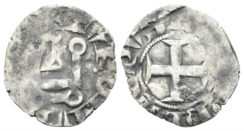 France, Royal. Philippe VI de Valois (of Valois). 1328-1350. AR Denier (0.89g, 18mm). Tours mint. Duplessy 278