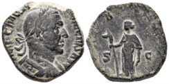Traian Decius. 249-251 AD. AE Sestertius (14.37g, 28mm). Rome mint. Struck 249/50 AD. RIC 112a