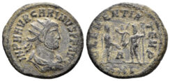 Carinus. 283-285 AD. AE Antoninianus (3.87g, 22mm). Cyzicus mint. Struck 284 AD. RIC 324