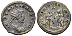 Gallienus. 253-268 AD. BI Antoninianus (3.96g, 21mm). Antioch mint. Struck 256/7 AD. RIC 452
