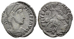 Constantius II. 337-361 AD. AE Half Centenionalis (1.75g, 18mm). Aquileia mint. Struck 352-5 AD. RIC 201/2
