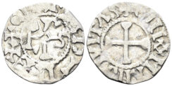France. Carolingian. Maine (comté). Hugues II. Circa 939/955-991. AR Denier (1.00g, 18mm). Fécamp 8310