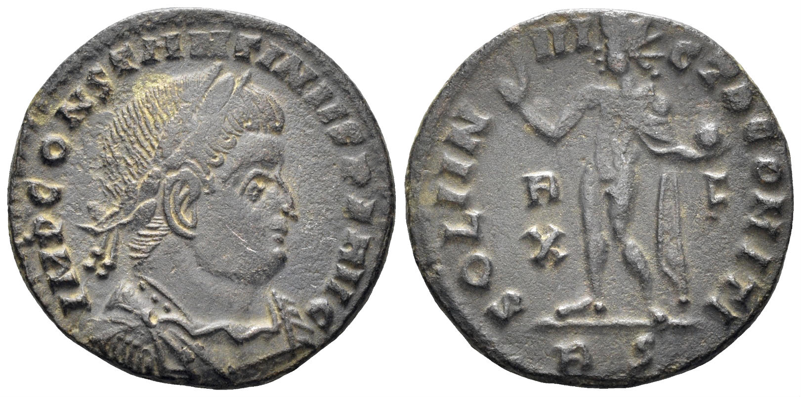 Constantine I 'the Great'. 307-337 AD. AE Follis (2.78g, 19mm). Rome mint. Struck 314/5 AD. RIC 27