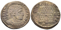 Constantine I ‘the Great’. 307-337 AD. AE Follis (2.81g, 18mm). Rome mint. Struck 320 AD. RIC 176