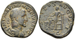 Maximinus I Thrax. 235-238 AD. AE Sestertius (20.90g, 31mm). Rome mint. Struck 236 AD. RIC 64