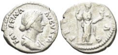 Faustina Junior, Augusta. 147-175 AD. AR Denarius (3.28g, 18.5mm). Rome mint. Struck 161-75 AD. RIC 677