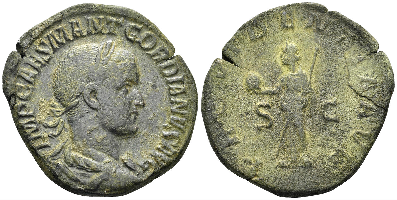 Gordian III. 238-244 AD. AE Sestertius (18.49g, 31mm). Rome mint. Struck 238/9 AD. RIC 257a