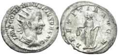 Gordian III. 238-244 AD. AR Antoninianus (3.10g, 24mm). Rome mint. Rome mint. Struck 241-3 AD. RIC 86
