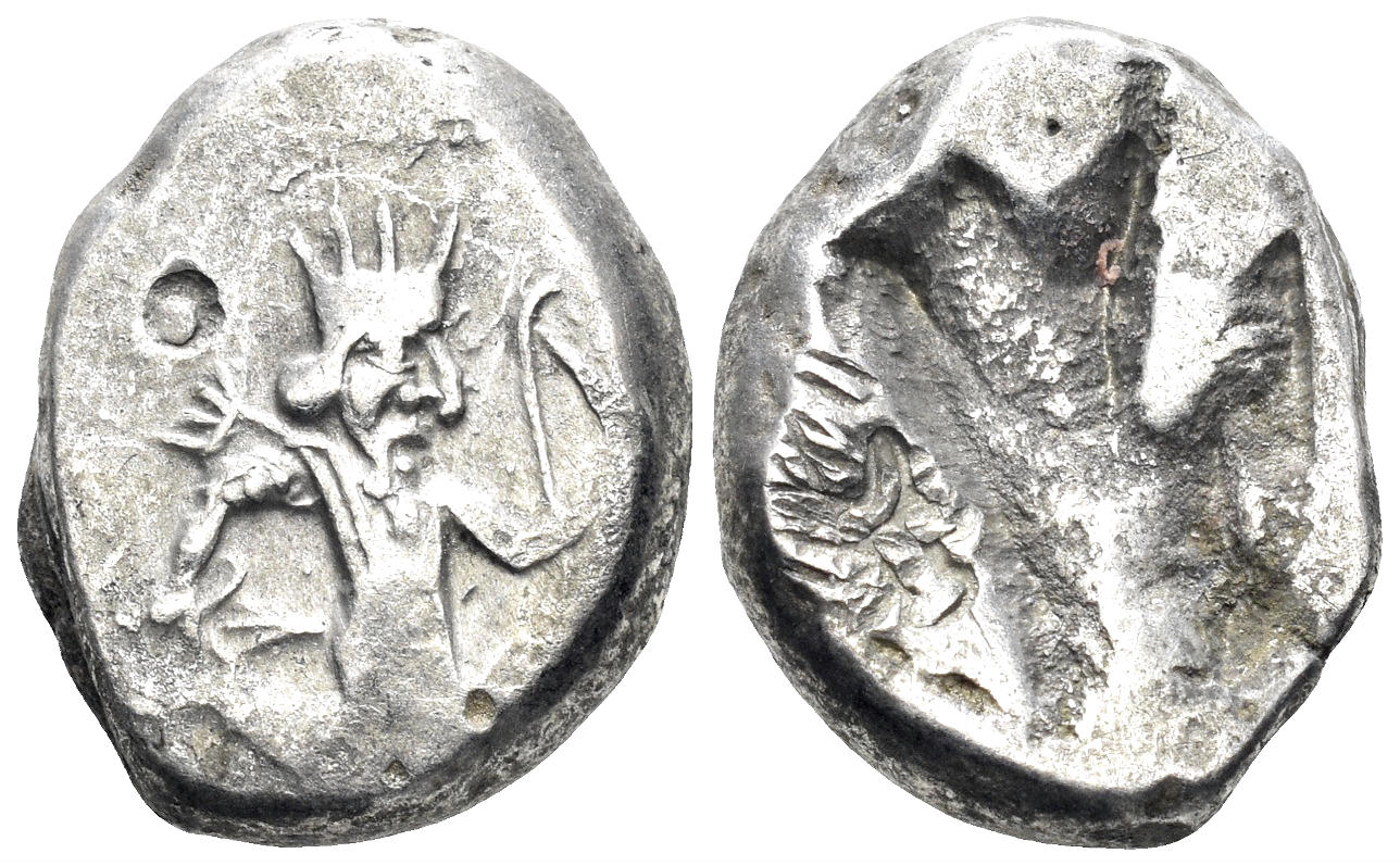 Achaemenid Empire. Circa 375-340 BC. AR Siglos (5.63g, 17mm). Sardeis mint. Carradice Type IV C
