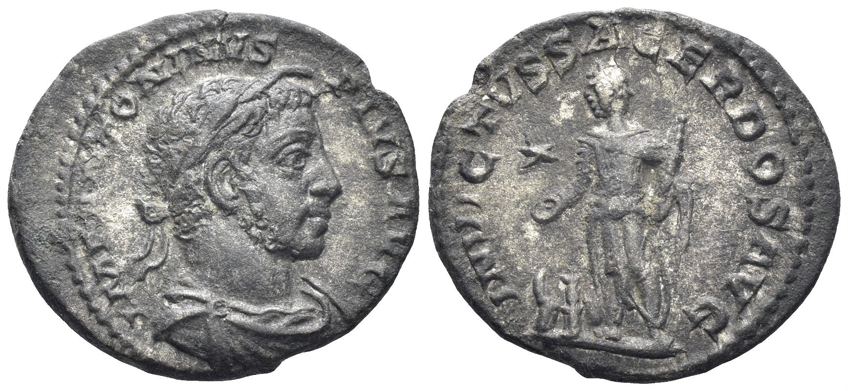 Elagabalus. 218-222 AD. AR Denarius (2.38g, 19mm). Rome mint. Struck 222 AD. RIC 88