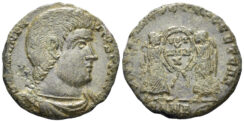 Magnentius. 350-353 AD. AE Centenionalis (3.56g, 21mm). Ambianum mint. Struck 351/2 AD. RIC 13