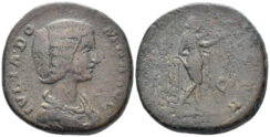 Julia Domna, Augusta. 193-217 AD. AE Sestertius (23.78g, 30mm). Rome mint. Struck 193-6 AD. RIC 842