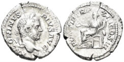 Caracalla. 198-217 AD. AR Denarius (3.41g, 20mm). Rome mint. Struck 210 AD. RIC 117a