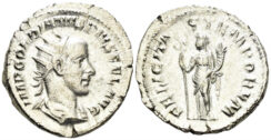 Gordian III. 238-244 AD. AR Antoninianus (4.31g, 23mm). Rome mint. Struck 243/4 AD. RIC 142