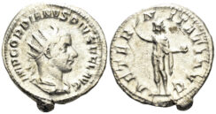Gordian III. 238-244 AD. AR Antoninianus (5.00g, 22mm). Rome mint. Struck 240-3 AD. RIC 83