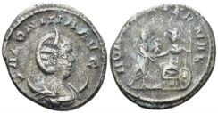 Salonina, Augusta. 254-268 AD. AR Antoninianus (2.99g, 21mm). Antioch mint. Struck 255/6 AD. RIC 67