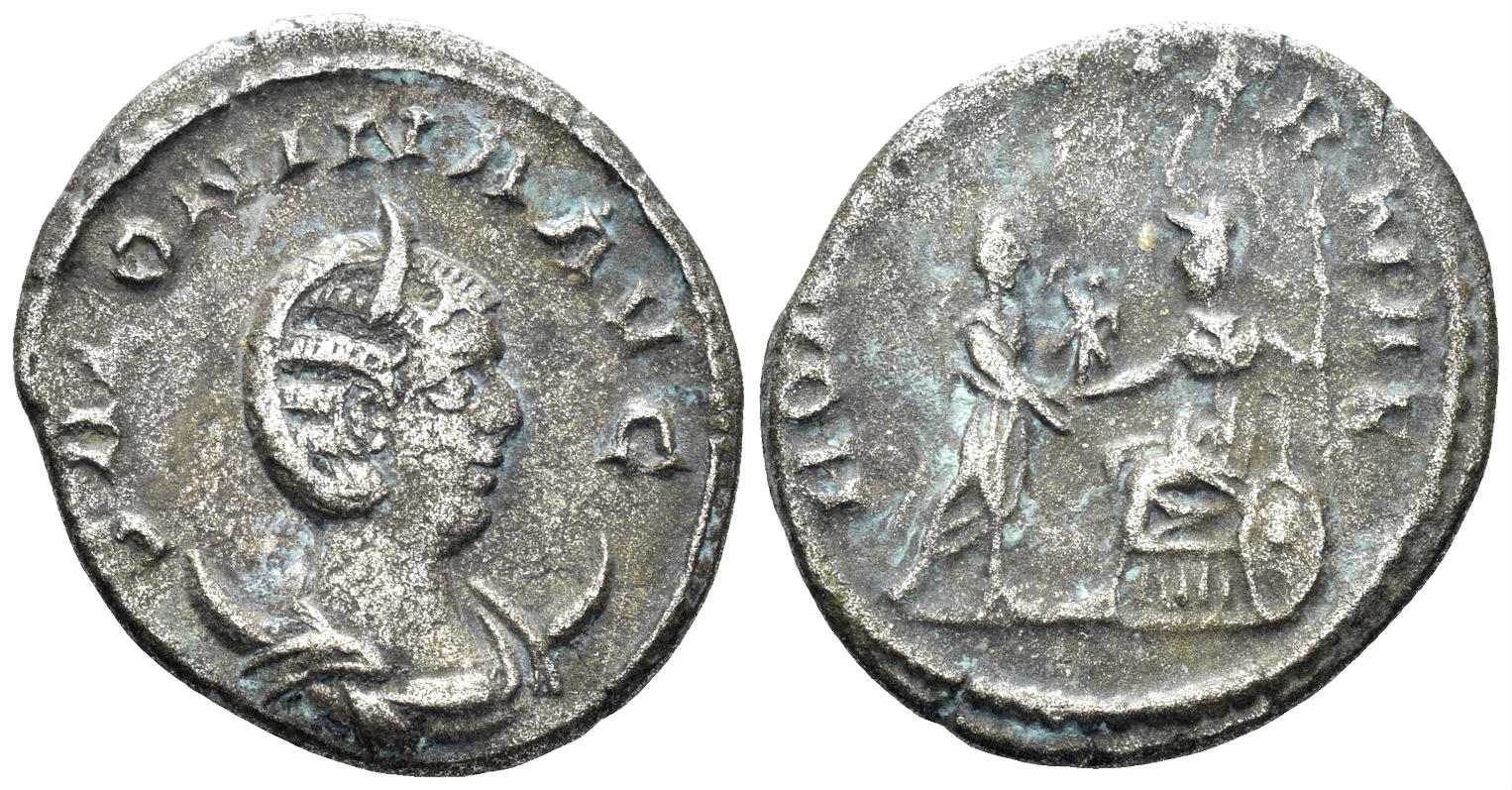 Salonina, Augusta. 254-268 AD. AR Antoninianus (2.99g, 21mm). Antioch mint. Struck 255/6 AD. RIC 67