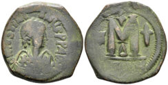 Justinian I. 527-565. AE Follis (15.16g, 32mm). Constantinople mint. Struck 527-37. SB 158