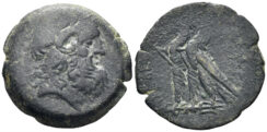 Ptolemaic Kingdom. Ptolemy IX to Ptolemy X. Late 2nd – early 1st centuries BC. AE mm (7.83g, 24mm). Uncertain mint on Cyprus. Svoronos 1712