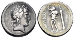 Censorinus. 82 BC. AR Denarius (3.72g, 17mm). Rome mint. Crawford 363/1d