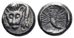 Karia, Mylasa (?). Circa 450-400 BC. AR Obol (0.63g, 8mm). SNG von Aulock 7803
