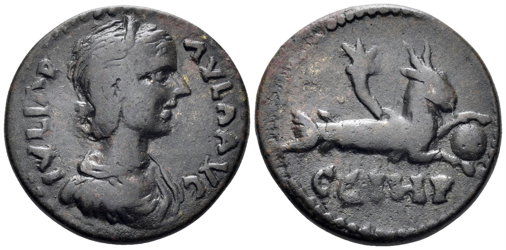 Mysia, Parion. Julia Paula, Augusta. 219–220 AD. AE 23mm (7.21g). RPC VI 3858