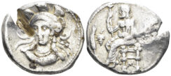 Kilikia, Mallos. Balakros, satrap of Cilicia under Alexander III, circa 333-323 BC. AR Stater (10.90g, 24mm). SNG Levante 169