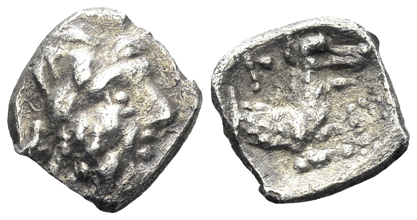 Lykaonia, Laranda. 4th century BC. AR Obol (0.48g, 10mm). Gökturk 70
