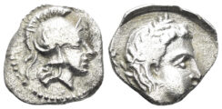 Kilikia, Holmoi. Circa 380-375 BC. AR Obol (0.73g, 11mm). SNG BN 121